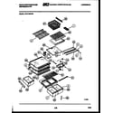 White-Westinghouse RT217MCH2 shelves and supports diagram