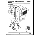 White-Westinghouse RT217MCW2 system and automatic defrost parts diagram