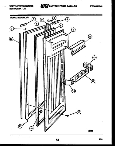 Refrigerator door parts