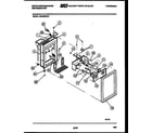 White-Westinghouse RS249MCV1 ice door, dispenser and water tanks diagram