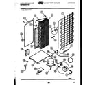 White-Westinghouse RS249MCH1 system and automatic defrost parts diagram