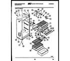 White-Westinghouse RT153NCH0 cabinet parts diagram