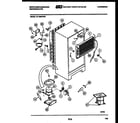 White-Westinghouse RT153NCW0 system and automatic defrost parts diagram