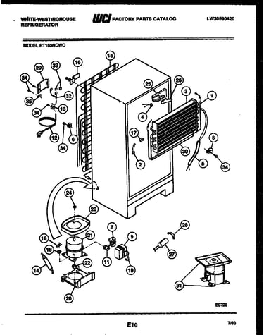 System and automatic defrost parts