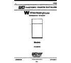 White-Westinghouse RT219MCF2 cover page diagram