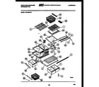 White-Westinghouse RT219MCV2 shelves and supports diagram