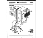 White-Westinghouse RT219MCW2 system and automatic defrost parts diagram