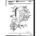 White-Westinghouse RT140LCD3 system and automatic defrost parts diagram