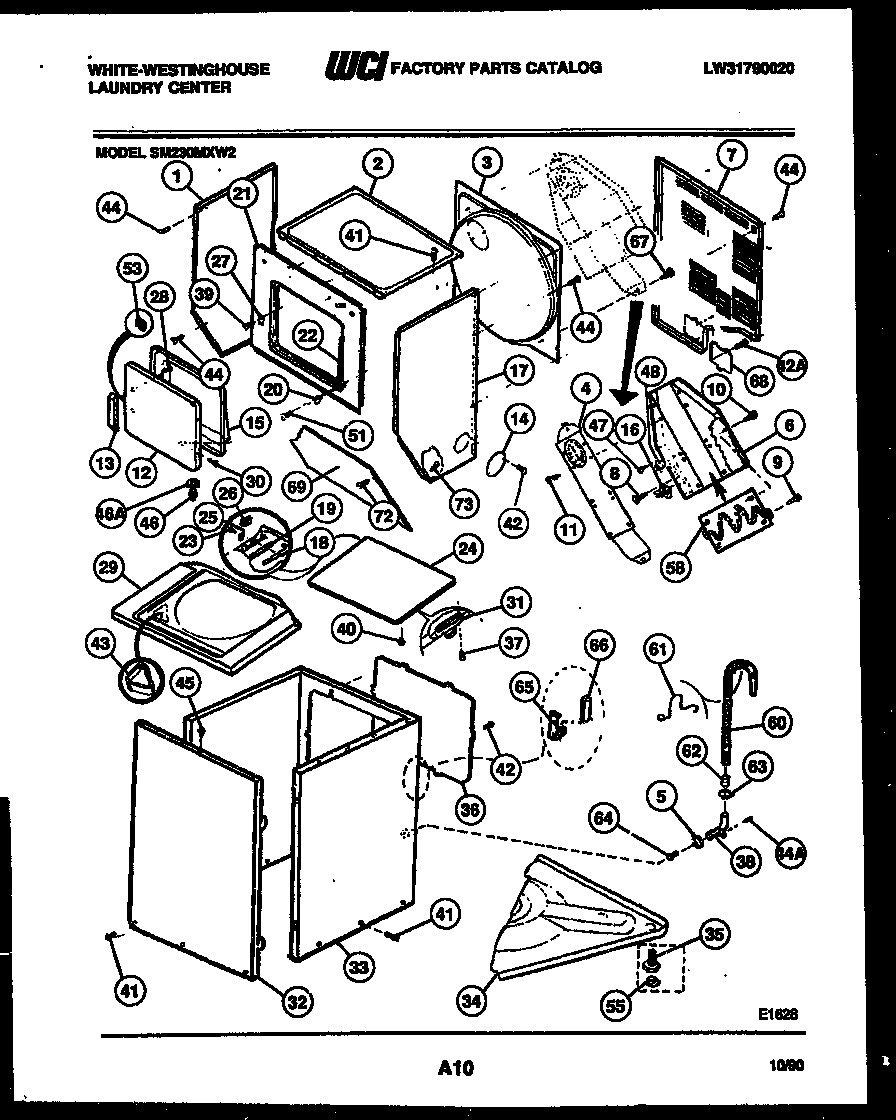 Cabinet parts and heater