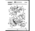 White-Westinghouse SM230MXW2 console, control and drum parts diagram