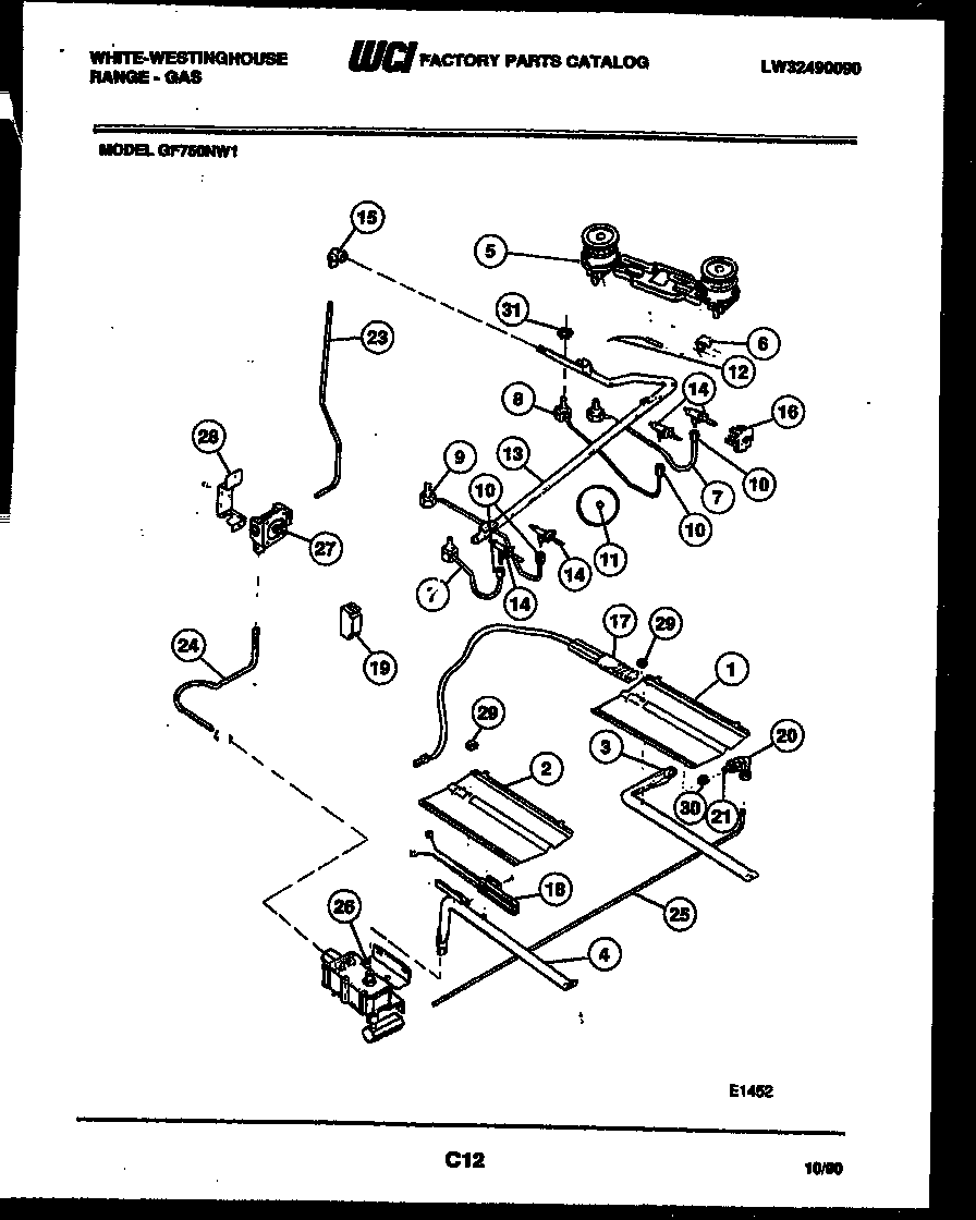 BURNER, MANIFOLD AND GAS CONTROL