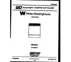 White-Westinghouse GF201KXW2 cover page diagram
