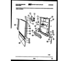 White-Westinghouse GF201KXW2 backguard and cooktop parts diagram