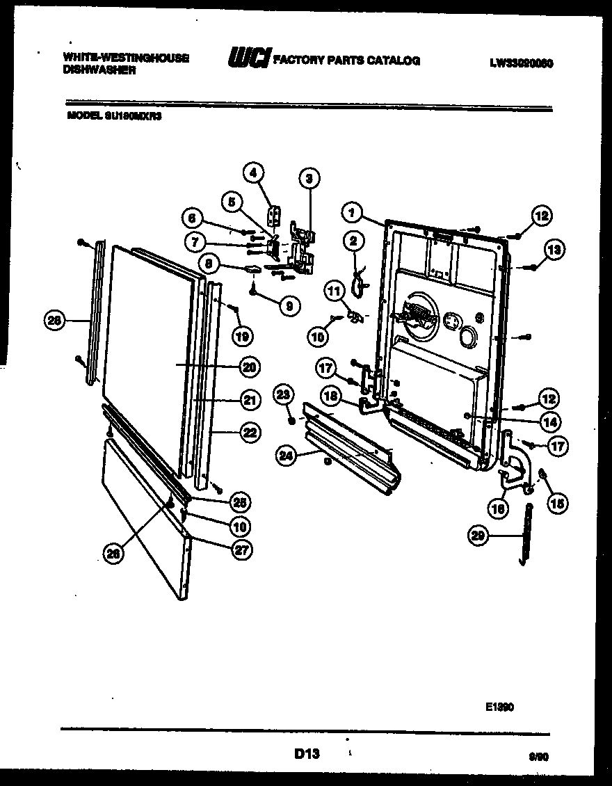 Backguard and cooktop parts