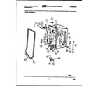 White-Westinghouse SU180MXR3 tub and frame parts diagram