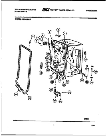 Tub and frame parts