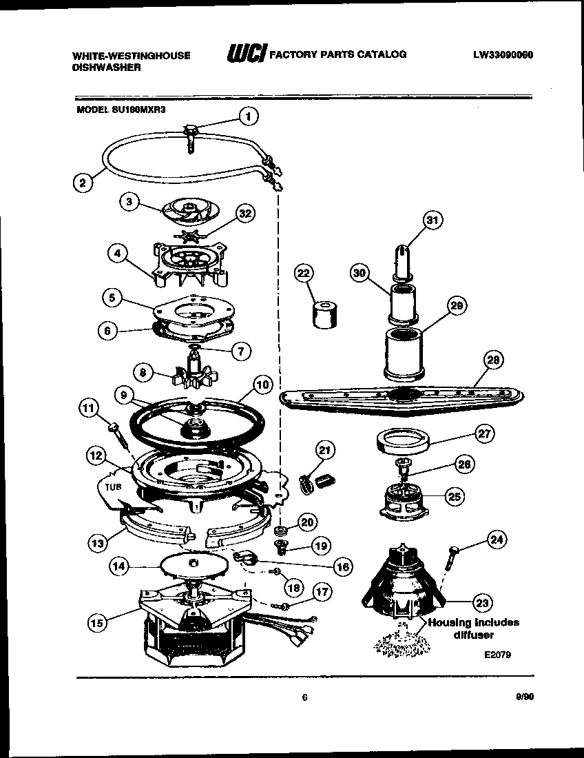 Motor pump parts