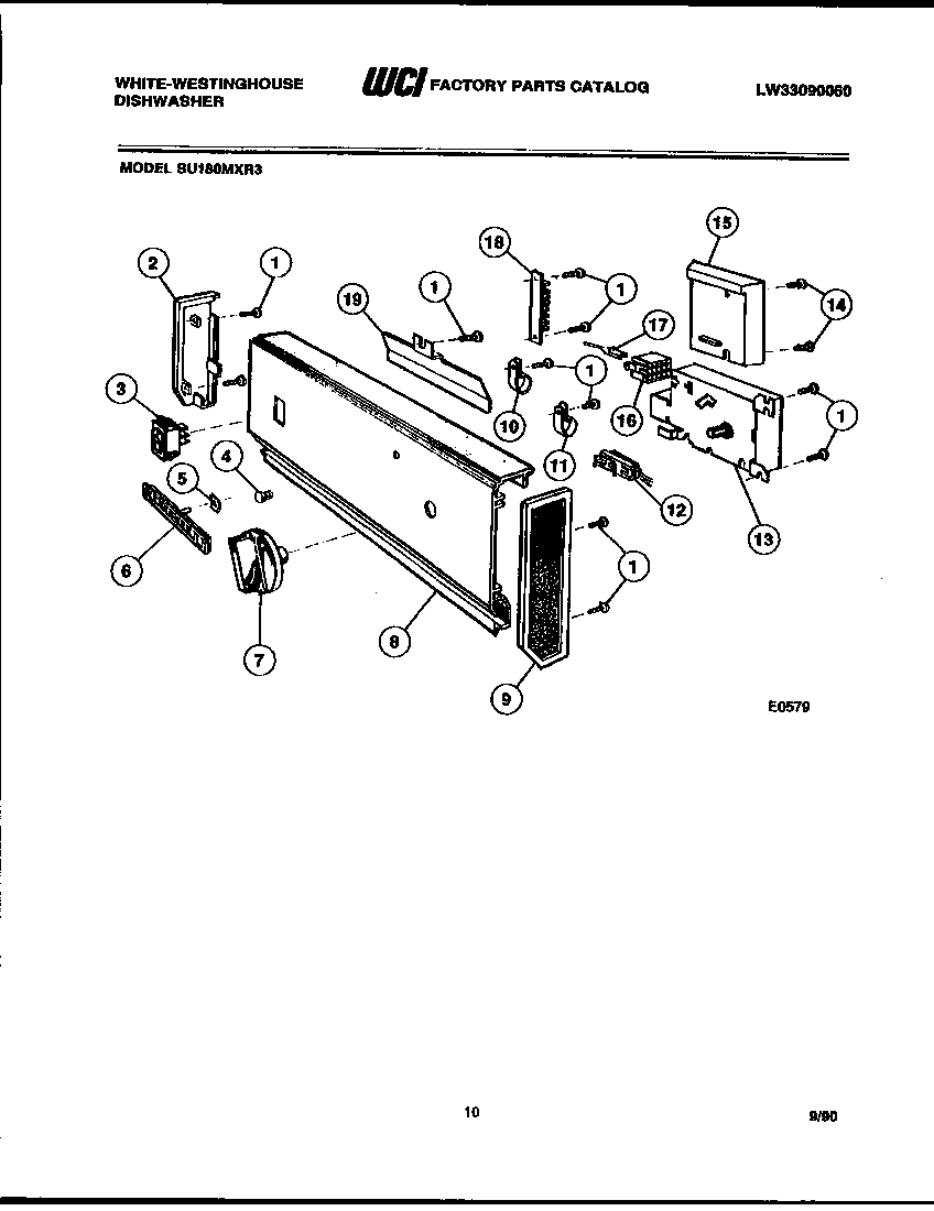Console and control parts