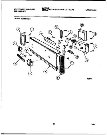 Console and control parts