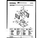 White-Westinghouse SU150MXW1 tub and frame parts diagram