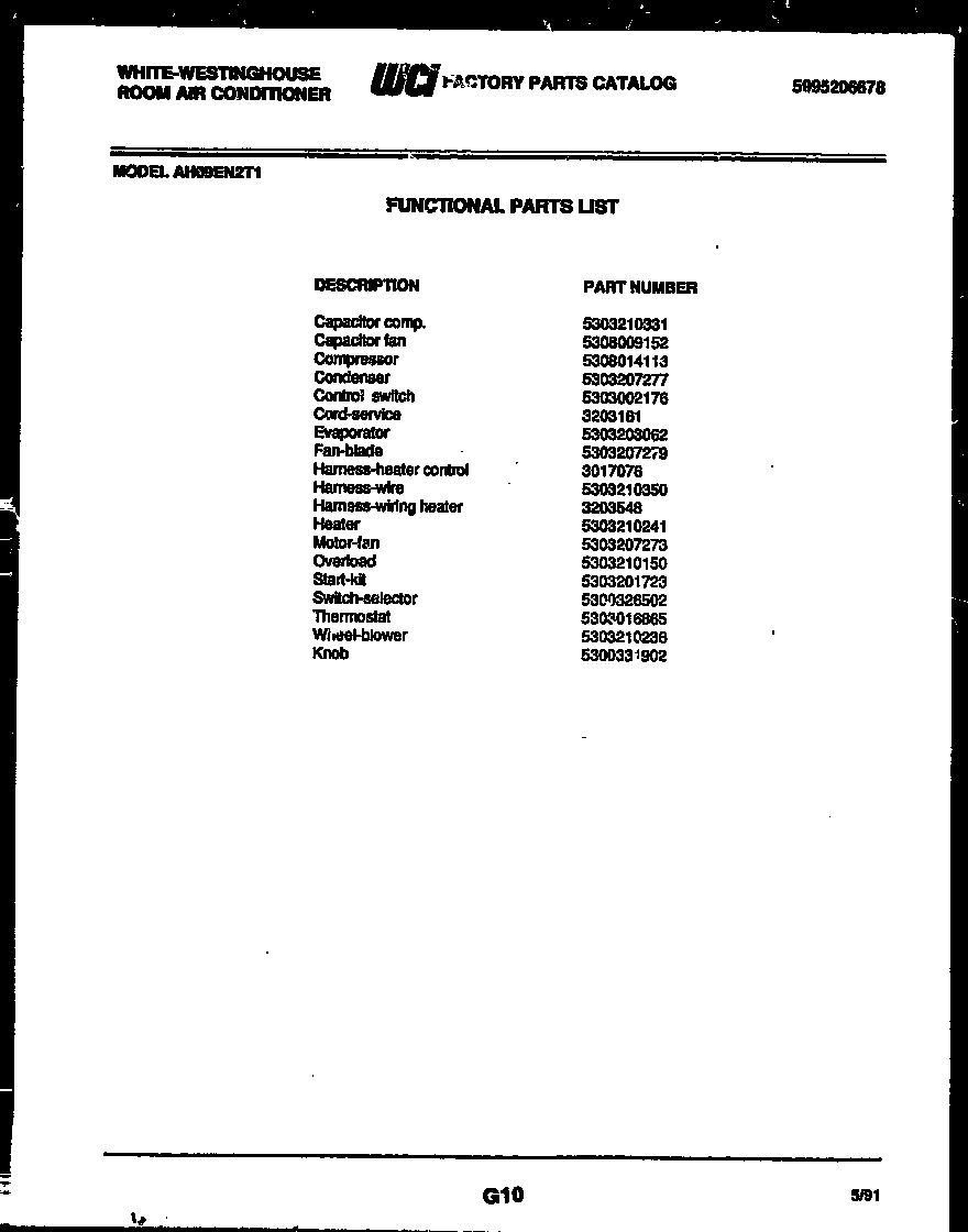 Cabinet and installation parts