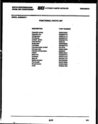 Cabinet and installation parts