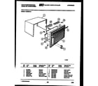 White-Westinghouse AC062N7A1 cabinet parts diagram