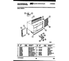 White-Westinghouse AC062N7A1 cabinet and installation parts diagram