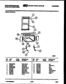 Cabinet and installation parts