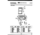 White-Westinghouse AS182P2K1 cabinet and installation parts diagram