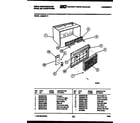 White-Westinghouse AH066P7T1 cabinet parts diagram