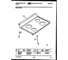 White-Westinghouse KF480ND1 cooktop parts diagram