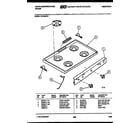 White-Westinghouse GF320NW1 cooktop parts diagram