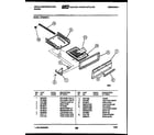 White-Westinghouse GF320ND1 broiler drawer parts diagram