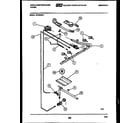White-Westinghouse GF320NW1 burner, manifold and gas control diagram