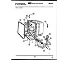 White-Westinghouse SU550NXR1 tub and frame parts diagram