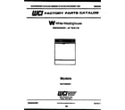 White-Westinghouse SU770NXR1 cover sheet diagram