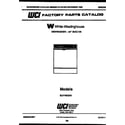 White-Westinghouse SU770NXR1 cover sheet diagram