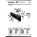 White-Westinghouse SU770NXR1 console and control parts diagram