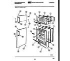 White-Westinghouse RT114LCH2 door parts diagram
