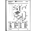 White-Westinghouse RT114LCH2 shelves and supports diagram