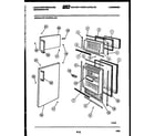 White-Westinghouse RT114LCH4 door parts diagram