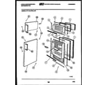 White-Westinghouse RT114LCD5 door parts diagram