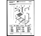 White-Westinghouse RT114LCW5 shelves and supports diagram