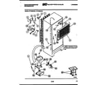 White-Westinghouse RT163NCWA system and automatic defrost parts diagram