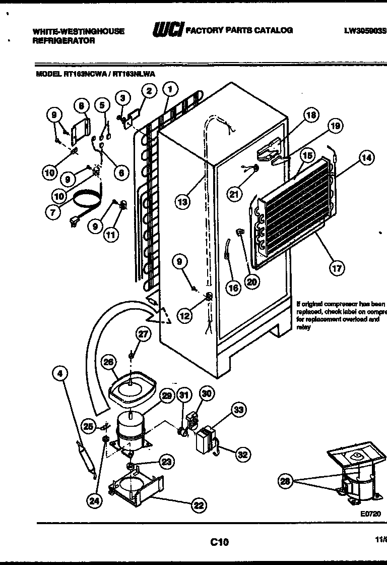 System and automatic defrost parts