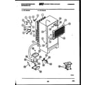 White-Westinghouse RT174NLH2 system and automatic defrost parts diagram