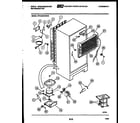 White-Westinghouse RTG153HCD2B system and automatic defrost parts diagram