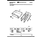 White-Westinghouse GF950NW1 drawer parts diagram