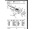 White-Westinghouse GF720NW1 broiler drawer parts diagram